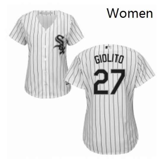 Womens Majestic Chicago White Sox 27 Lucas Giolito Authentic White Home Cool Base MLB Jersey